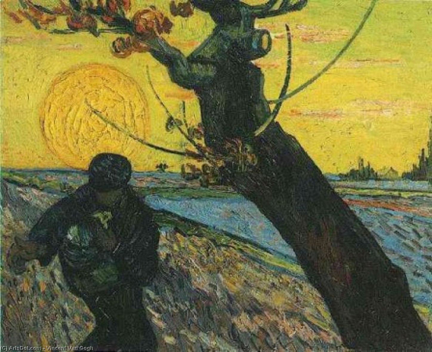 Wikioo.org - สารานุกรมวิจิตรศิลป์ - จิตรกรรม Vincent Van Gogh - Sower, The 3