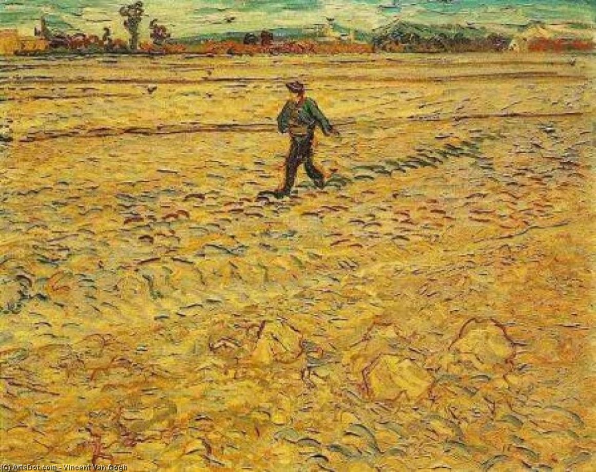 WikiOO.org - 百科事典 - 絵画、アートワーク Vincent Van Gogh - 種をまく人 ザー  7