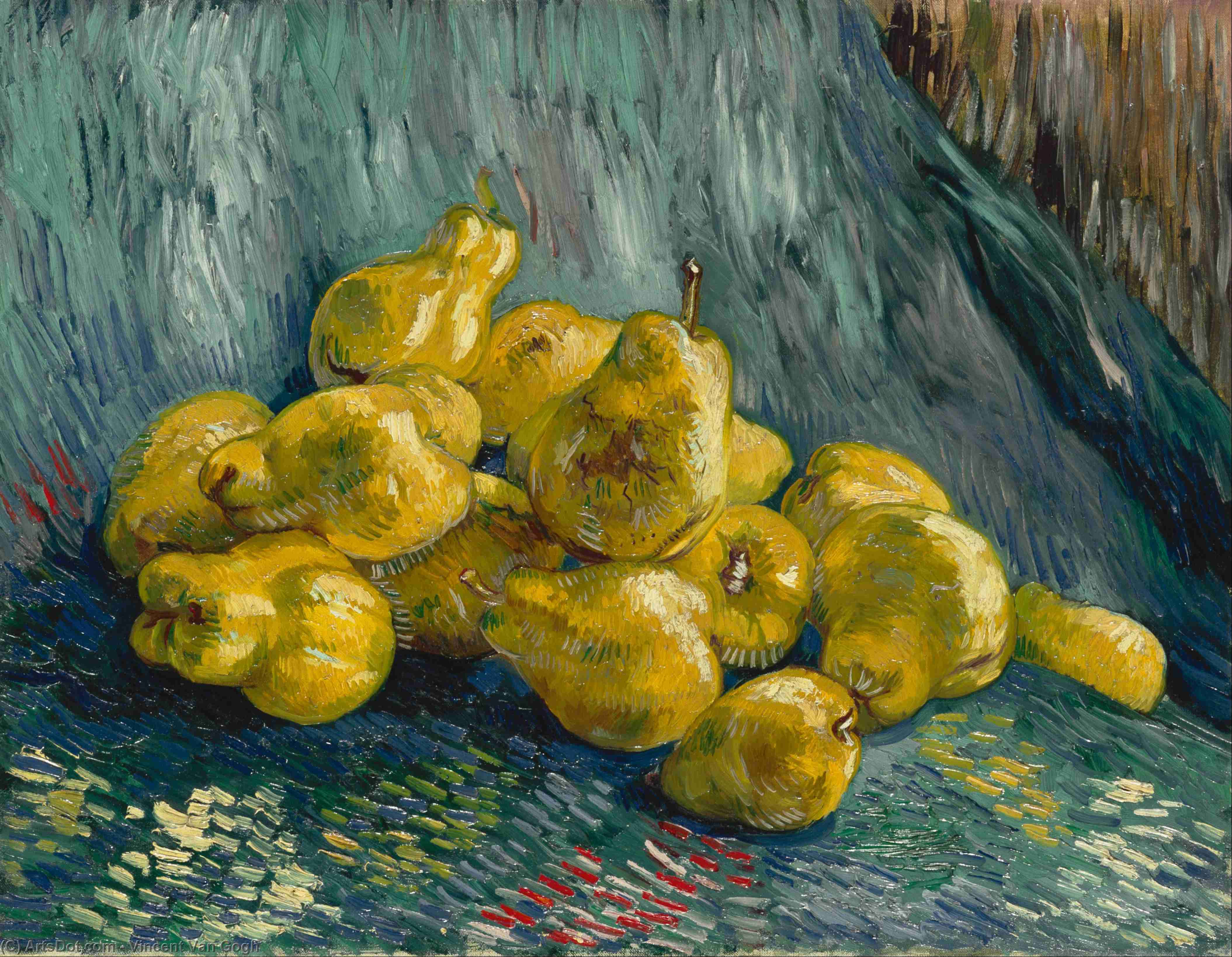 Wikoo.org - موسوعة الفنون الجميلة - اللوحة، العمل الفني Vincent Van Gogh - Still Life with Pears