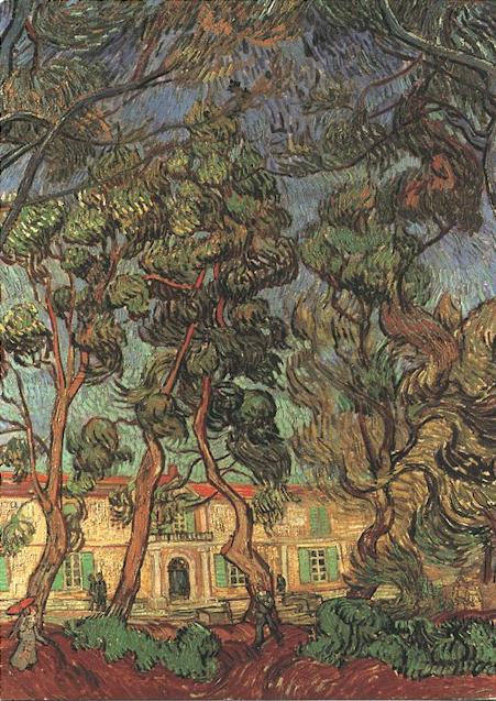 Wikioo.org - The Encyclopedia of Fine Arts - Painting, Artwork by Vincent Van Gogh - Trees in the Garden of Saint-Paul Hospital