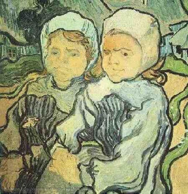 Wikioo.org - Die Enzyklopädie bildender Kunst - Malerei, Kunstwerk von Vincent Van Gogh - zwei kinder 2