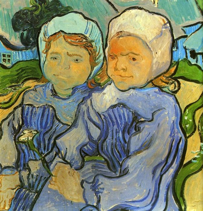 Wikioo.org – L'Enciclopedia delle Belle Arti - Pittura, Opere di Vincent Van Gogh - Due Bambini