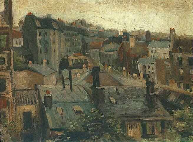 Wikioo.org - The Encyclopedia of Fine Arts - Painting, Artwork by Vincent Van Gogh - View of Roofs and Backs of Houses