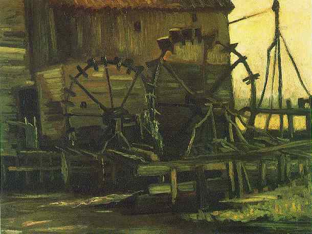 WikiOO.org - Encyclopedia of Fine Arts - Malba, Artwork Vincent Van Gogh - Water Mill at Gennep 3