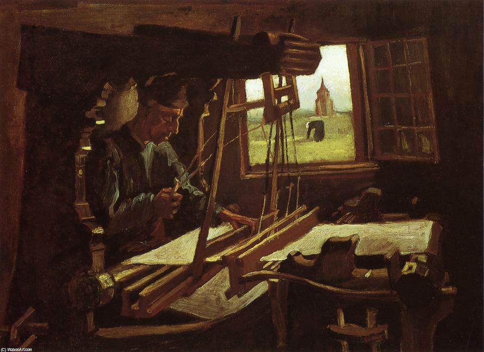 Wikioo.org - The Encyclopedia of Fine Arts - Painting, Artwork by Vincent Van Gogh - Weaver near an Open Window