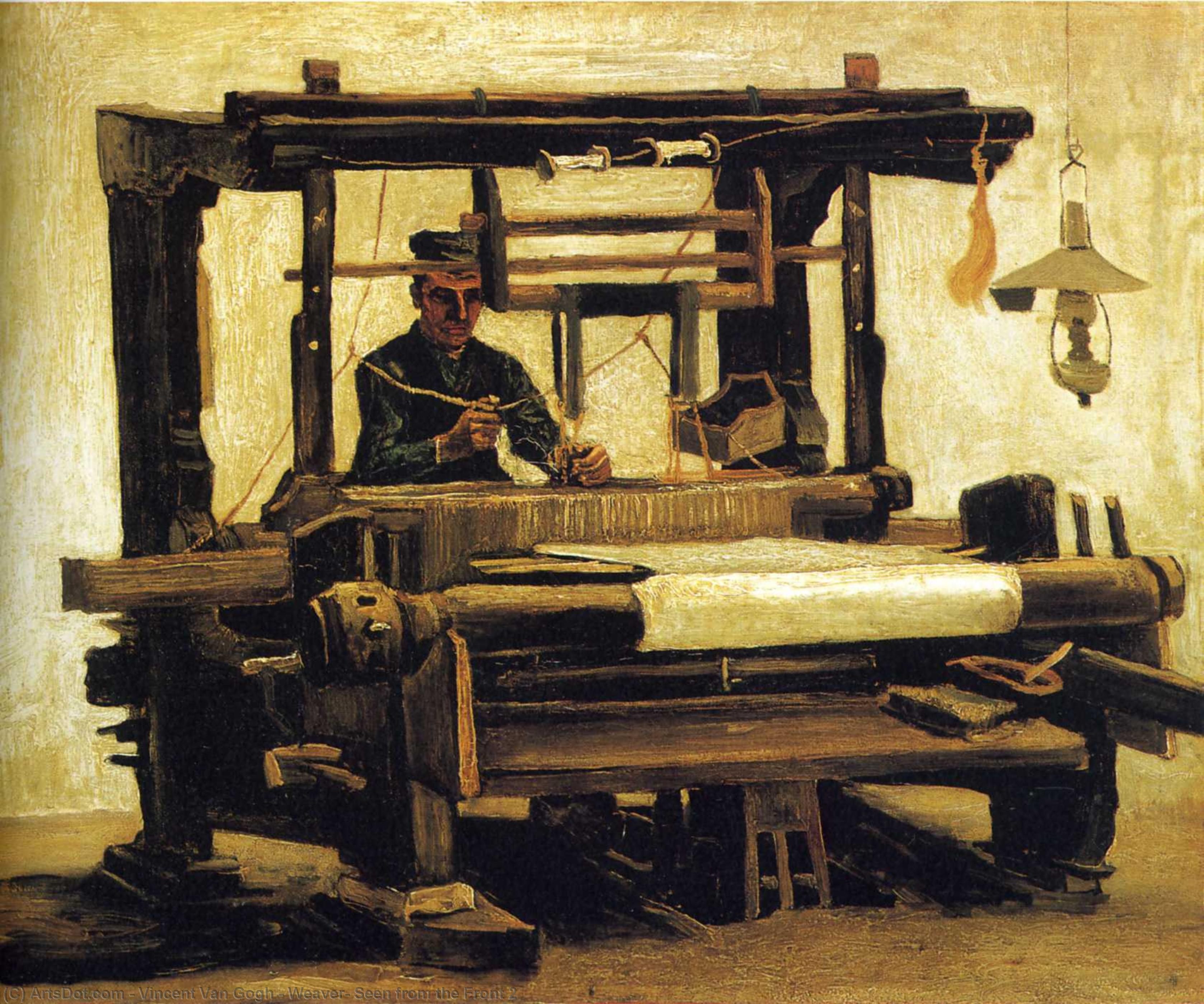 Wikioo.org - The Encyclopedia of Fine Arts - Painting, Artwork by Vincent Van Gogh - Weaver, Seen from the Front 2