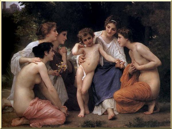 Wikioo.org - The Encyclopedia of Fine Arts - Painting, Artwork by William Adolphe Bouguereau - Admiration