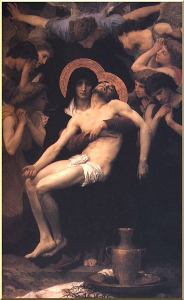 WikiOO.org - Encyclopedia of Fine Arts - Malba, Artwork William Adolphe Bouguereau - Pietà