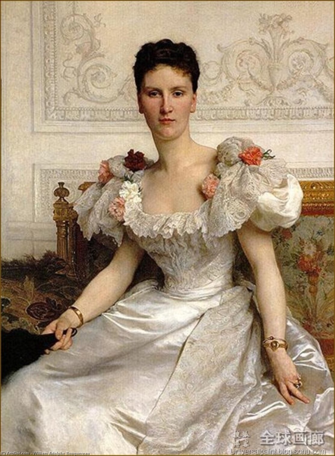 WikiOO.org – 美術百科全書 - 繪畫，作品 William Adolphe Bouguereau - 康巴丝夫人的肖像