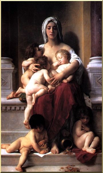 WikiOO.org - Енциклопедія образотворчого мистецтва - Живопис, Картини
 William Adolphe Bouguereau - Rest