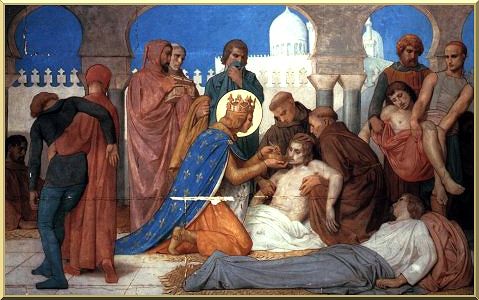 Wikioo.org – L'Enciclopedia delle Belle Arti - Pittura, Opere di William Adolphe Bouguereau - St . louis prendersi cura delle vittime della peste