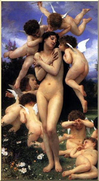 Wikioo.org - The Encyclopedia of Fine Arts - Painting, Artwork by William Adolphe Bouguereau - The Return of Spring