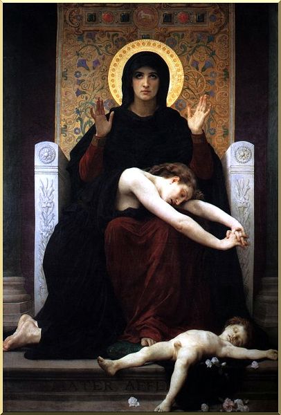 Wikioo.org - The Encyclopedia of Fine Arts - Painting, Artwork by William Adolphe Bouguereau - Virgin of Consolation