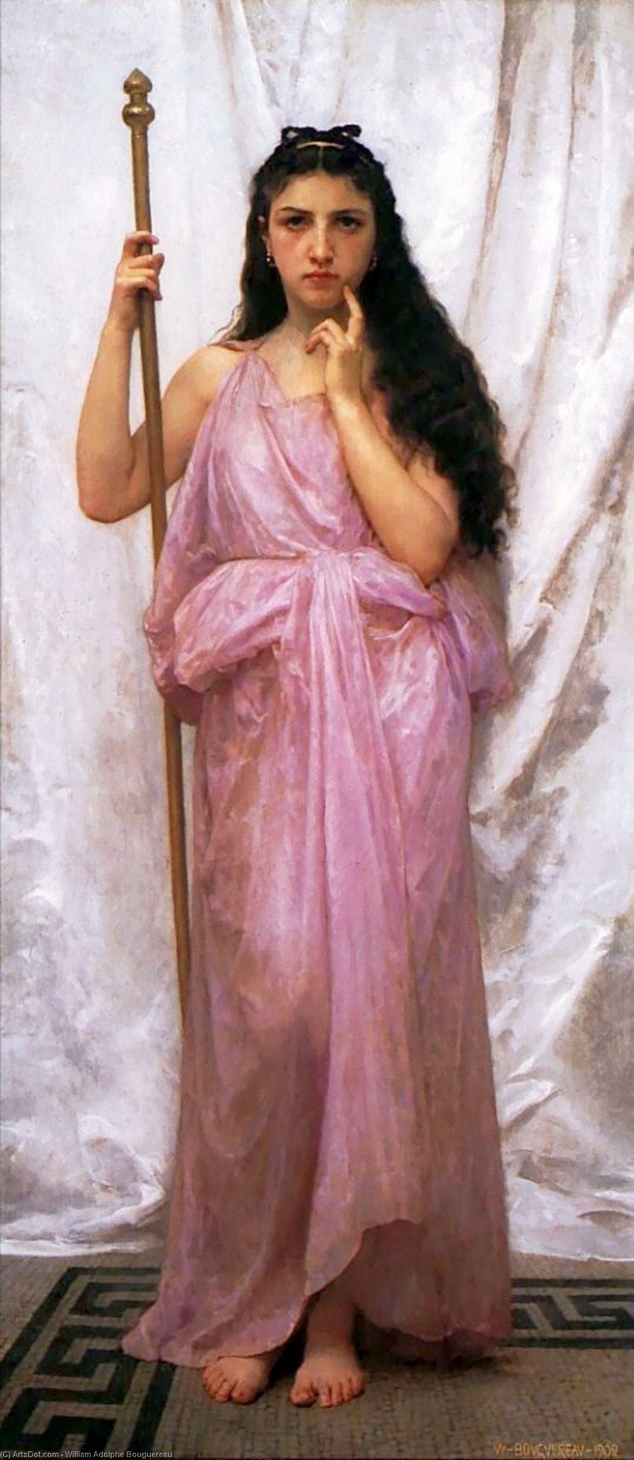 WikiOO.org – 美術百科全書 - 繪畫，作品 William Adolphe Bouguereau - 年轻女祭司