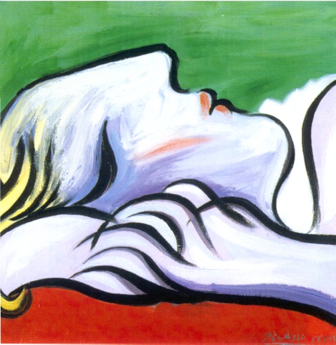 WikiOO.org - Güzel Sanatlar Ansiklopedisi - Resim, Resimler Pablo Picasso - Asleep