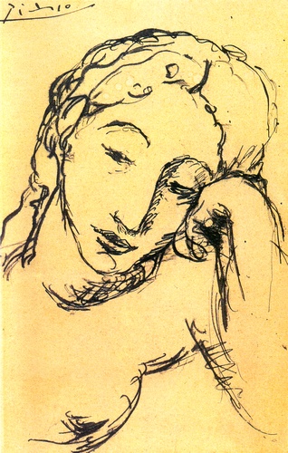 WikiOO.org - Encyclopedia of Fine Arts - Malba, Artwork Pablo Picasso - La Belle Fernande
