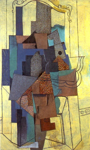 Wikioo.org - The Encyclopedia of Fine Arts - Painting, Artwork by Pablo Picasso - Man before a Fireplace