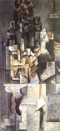 WikiOO.org - Güzel Sanatlar Ansiklopedisi - Resim, Resimler Pablo Picasso - Man with a Guitar