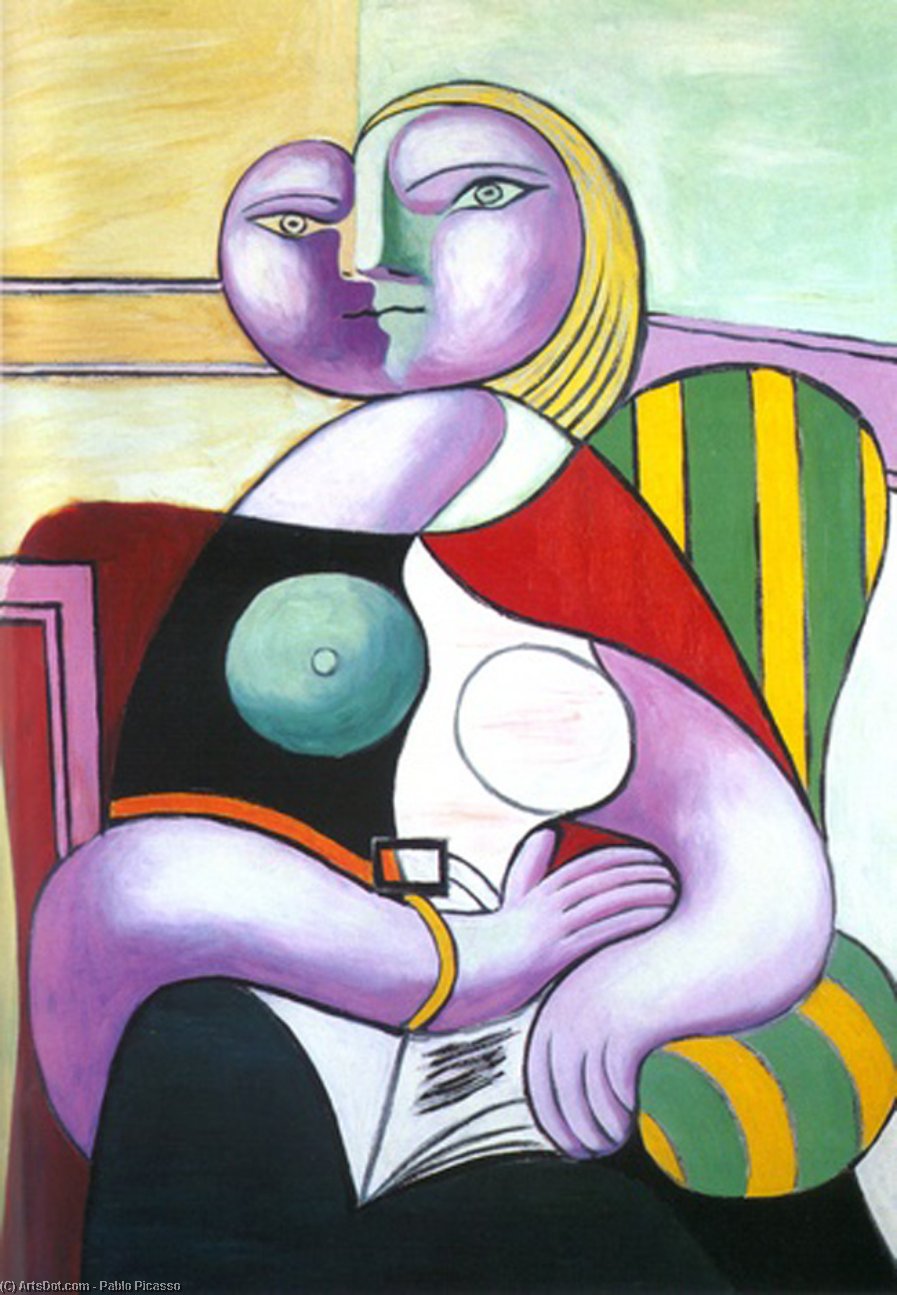WikiOO.org - دایره المعارف هنرهای زیبا - نقاشی، آثار هنری Pablo Picasso - Reading