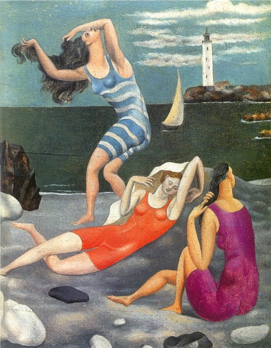 WikiOO.org - 百科事典 - 絵画、アートワーク Pablo Picasso - ザー 水浴びをする人