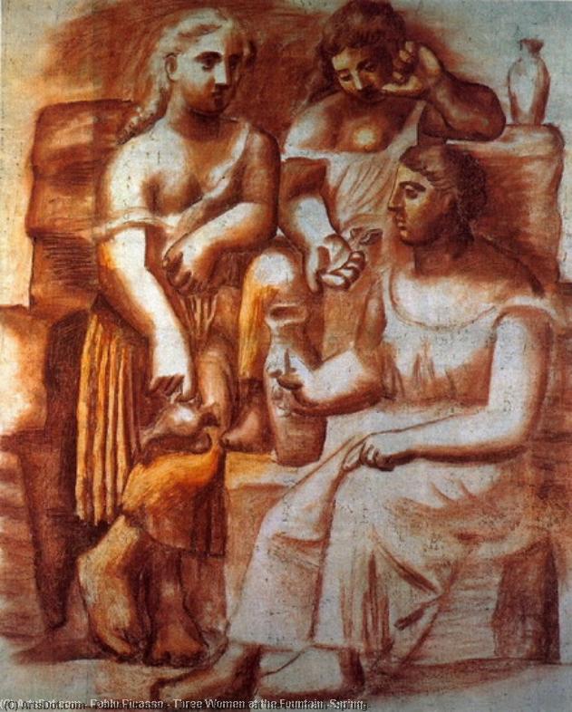 WikiOO.org - Enciclopédia das Belas Artes - Pintura, Arte por Pablo Picasso - Three Women at the Fountain (Spring)