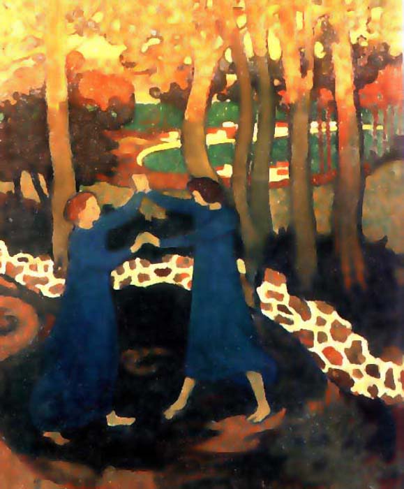 WikiOO.org - دایره المعارف هنرهای زیبا - نقاشی، آثار هنری Denis Maurice - LA LUTTE DE JACOB AVEC L ANGE