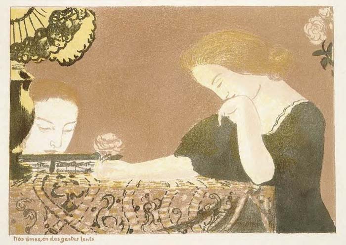Wikioo.org – L'Encyclopédie des Beaux Arts - Peinture, Oeuvre de Denis Maurice - Nos âmes dans les mouvements lents