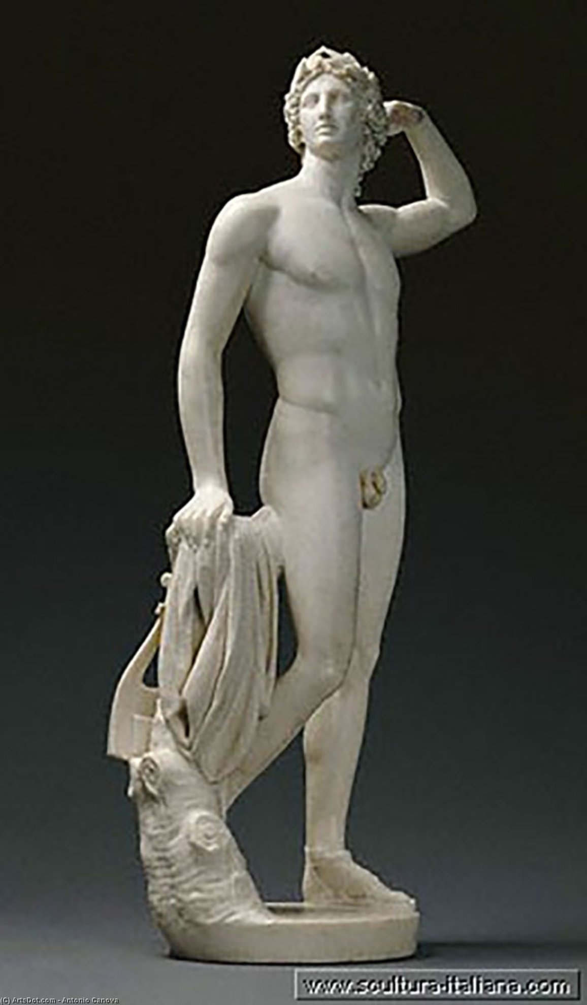 WikiOO.org - Enciklopedija likovnih umjetnosti - Slikarstvo, umjetnička djela Antonio Canova - Apollo 1782-1783