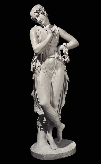 WikiOO.org - Enciclopedia of Fine Arts - Pictura, lucrări de artă Antonio Canova - Danzatrice con dito al mento 1809-1814