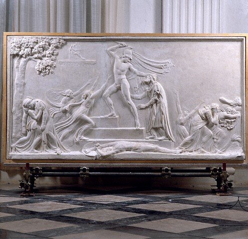 WikiOO.org - Enciclopedia of Fine Arts - Pictura, lucrări de artă Antonio Canova - La morte di Priamo 1757-1822