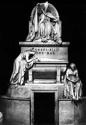 WikiOO.org - Encyclopedia of Fine Arts - Maalaus, taideteos Antonio Canova - Monumento funerario a Clemente XIV 1783-1787