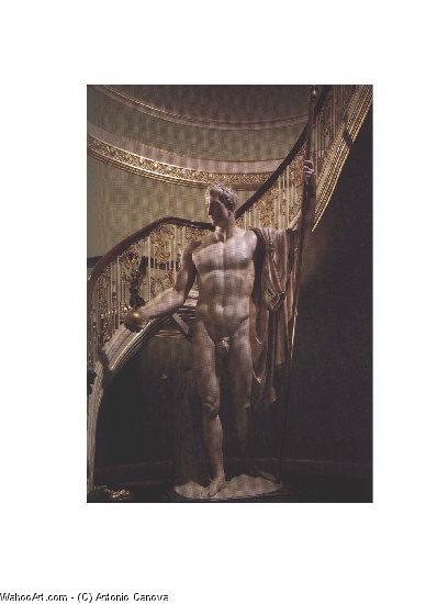 WikiOO.org - Enciklopedija likovnih umjetnosti - Slikarstvo, umjetnička djela Antonio Canova - Napoleone Bonaparte come Marte pacificatore 1803-1806