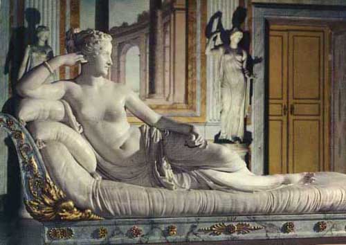 Wikioo.org - The Encyclopedia of Fine Arts - Painting, Artwork by Antonio Canova - Paolina Borghese 1804-1808