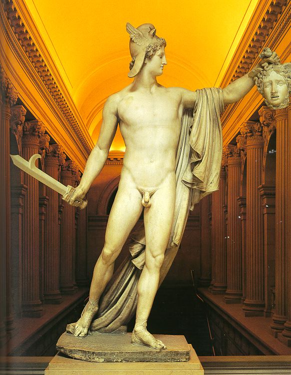 Wikioo.org - สารานุกรมวิจิตรศิลป์ - จิตรกรรม Antonio Canova - Perseo con testa di medusa 1804-1806