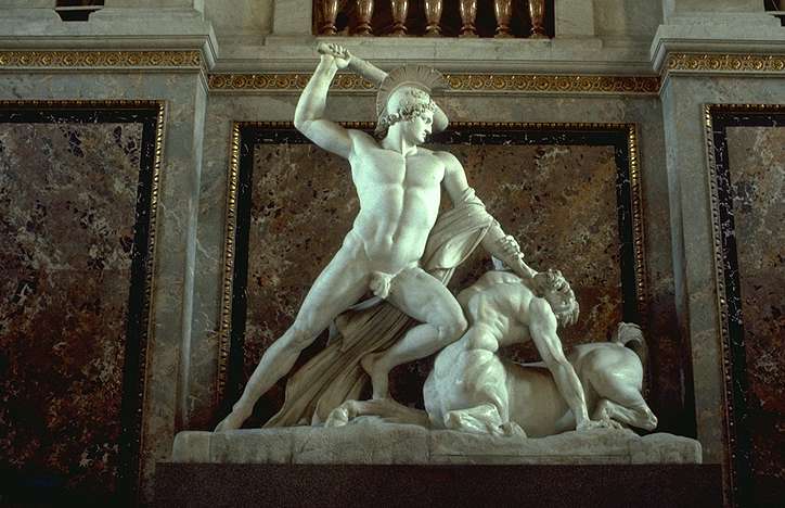 WikiOO.org - Enciclopedia of Fine Arts - Pictura, lucrări de artă Antonio Canova - Teseo e il Centauro 1805-1819