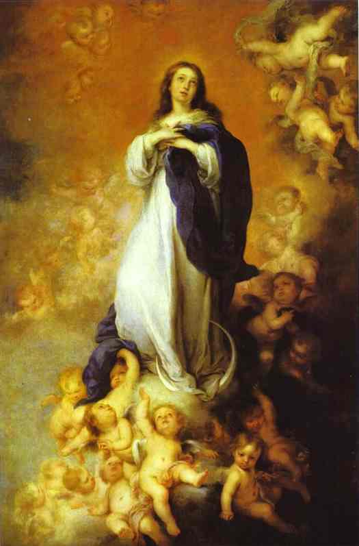 Wikioo.org - The Encyclopedia of Fine Arts - Painting, Artwork by Bartolome Esteban Murillo - Our Lady of the Immaculate Conception