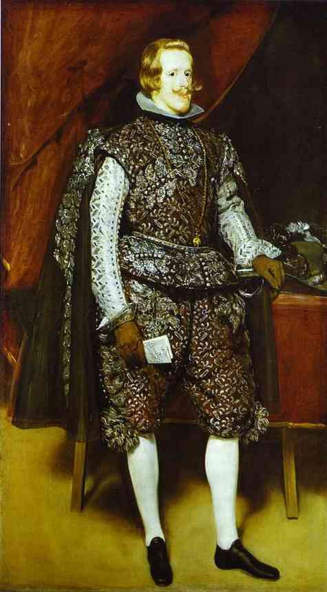 WikiOO.org - Encyclopedia of Fine Arts - Maľba, Artwork Diego Velazquez - Philip IV in Brown and Silver