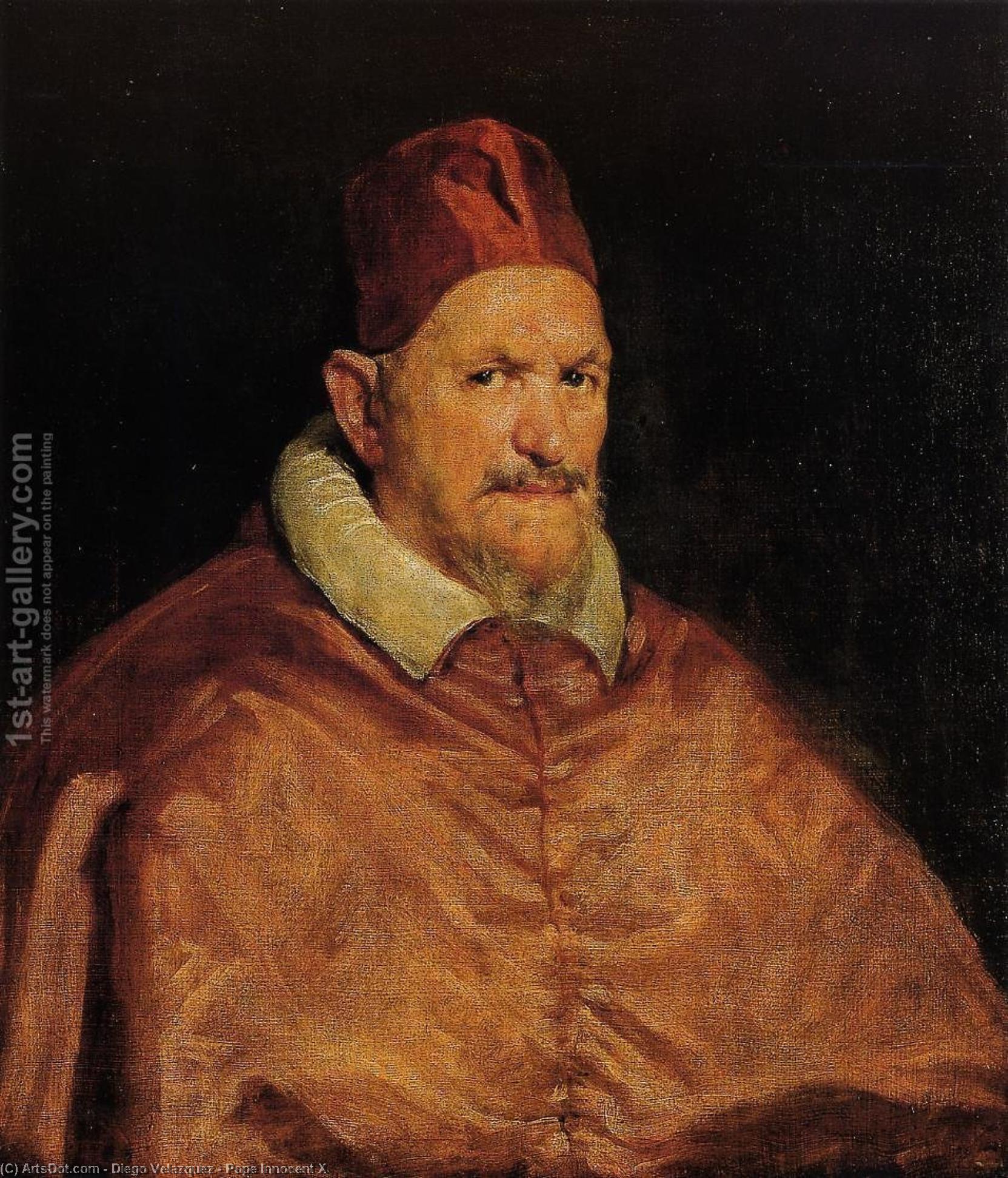 WikiOO.org - Enciclopédia das Belas Artes - Pintura, Arte por Diego Velazquez - Pope Innocent X