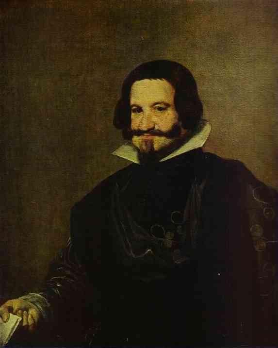 Wikioo.org - The Encyclopedia of Fine Arts - Painting, Artwork by Diego Velazquez - Portrait of Caspar de Guzman, Count of Olivares, Prime Minister of Philip IV