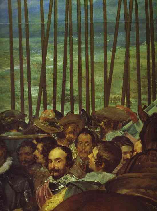 Wikioo.org - สารานุกรมวิจิตรศิลป์ - จิตรกรรม Diego Velazquez - Surrender of Breda (Las Lanzas). Detail