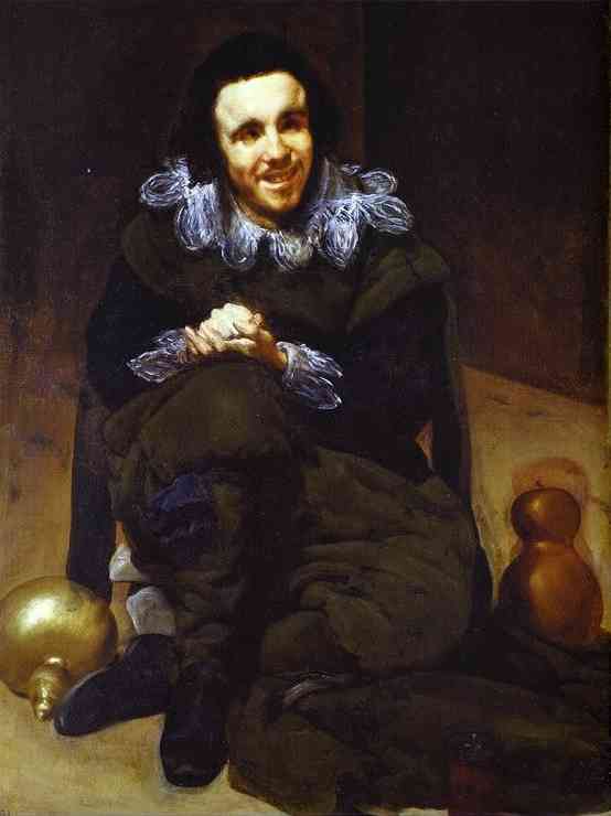 Wikioo.org - The Encyclopedia of Fine Arts - Painting, Artwork by Diego Velazquez - The Buffoon Calabazaz (Calabacillas)