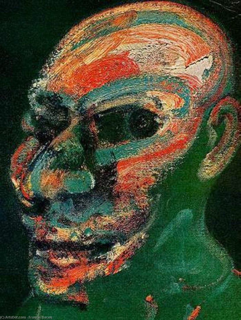 Wikioo.org - The Encyclopedia of Fine Arts - Painting, Artwork by Francis Bacon - head (van gogh), 1959