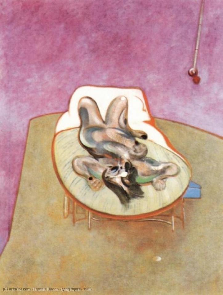 Wikioo.org – La Enciclopedia de las Bellas Artes - Pintura, Obras de arte de Francis Bacon - mentir figura 1966