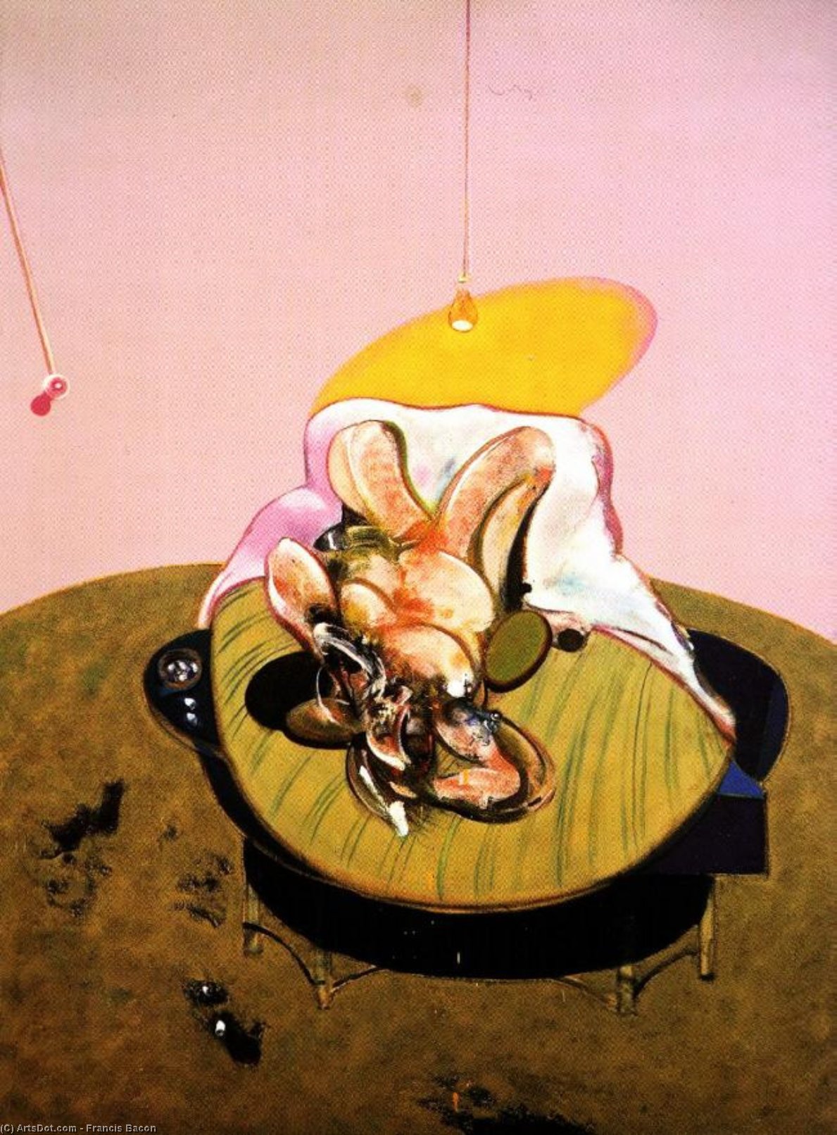 WikiOO.org - Encyclopedia of Fine Arts - Schilderen, Artwork Francis Bacon - lying figure, 1969