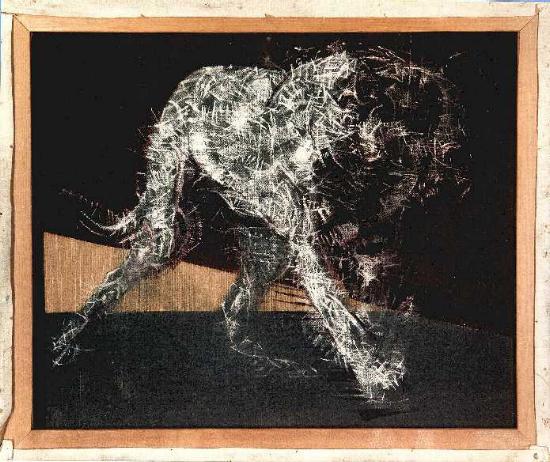 Wikioo.org - The Encyclopedia of Fine Arts - Painting, Artwork by Francis Bacon - painting of a dog, 1952