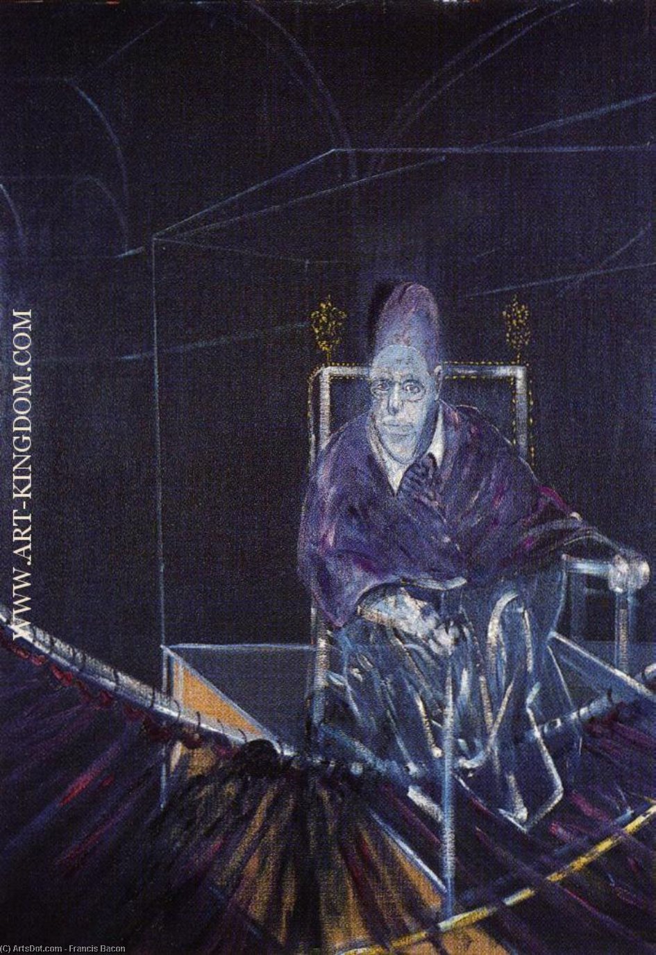 Wikioo.org - The Encyclopedia of Fine Arts - Painting, Artwork by Francis Bacon - pope i, 1951