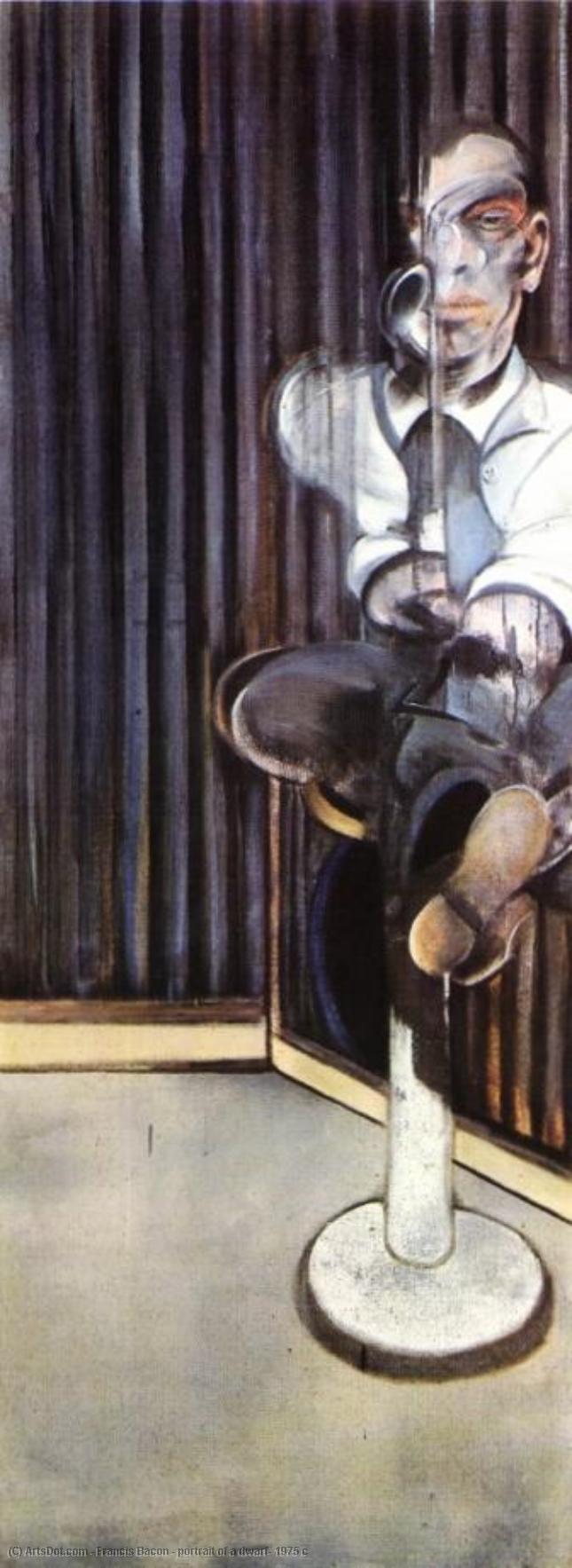 Wikioo.org - Bách khoa toàn thư về mỹ thuật - Vẽ tranh, Tác phẩm nghệ thuật Francis Bacon - portrait of a dwarf, 1975 c