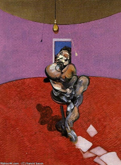 Wikioo.org - The Encyclopedia of Fine Arts - Painting, Artwork by Francis Bacon - portrait of george dyer talking, 1966