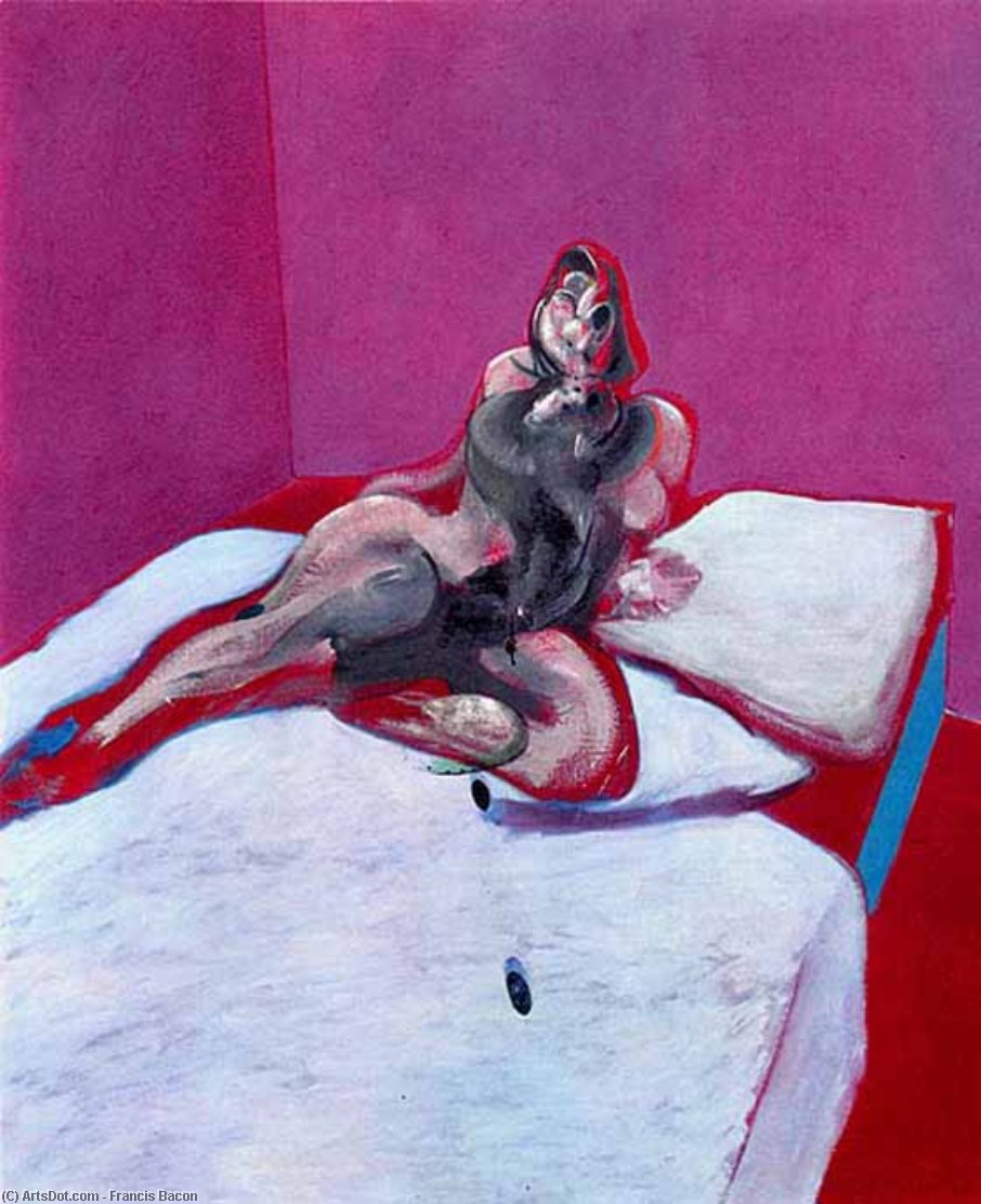 Wikioo.org - สารานุกรมวิจิตรศิลป์ - จิตรกรรม Francis Bacon - portrait of henrietta moraes, 1963