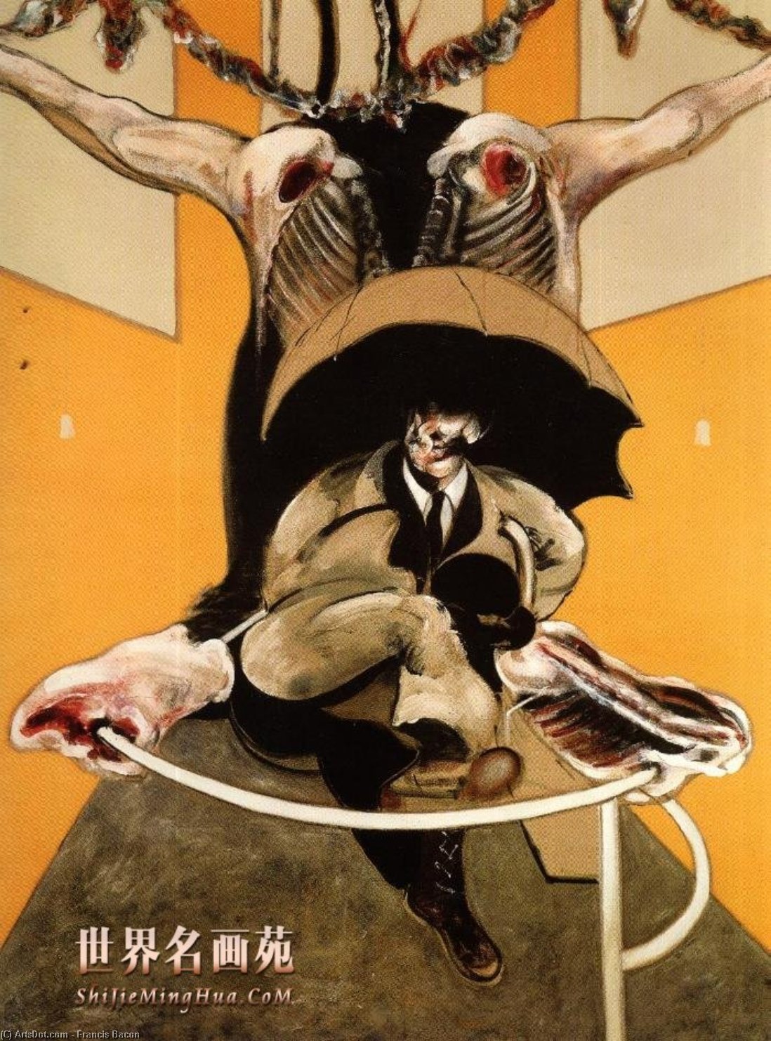 Wikioo.org - The Encyclopedia of Fine Arts - Painting, Artwork by Francis Bacon - second version of 'painting, 1946', 1971
